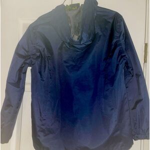 STILLWATER SUPPLY LADIES WINDBREAKER JACKET/HOOD ZIP NAVY SZ S NICE CABELAS